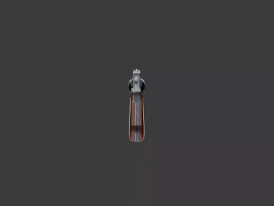 A realistic revolver 3D model