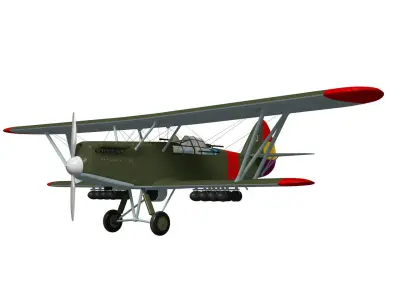Polikarpov R-Z 3D model purchase