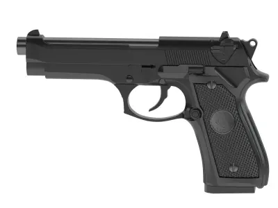 Beretta 92 Semi-Automatic Pistol 3D model