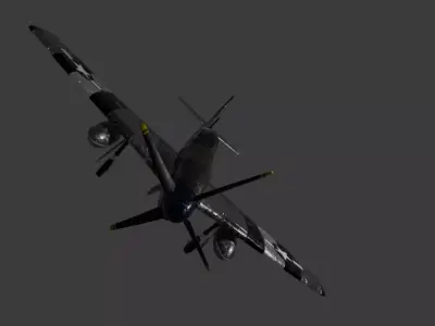 North American P-15 mustang 3D model