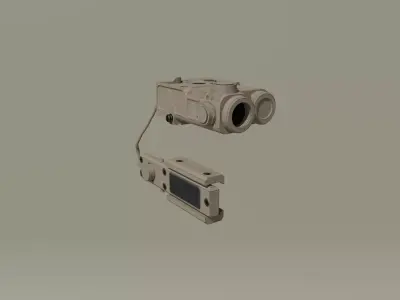 Zenit Perst 4 tactical laser Low-poly 3D model