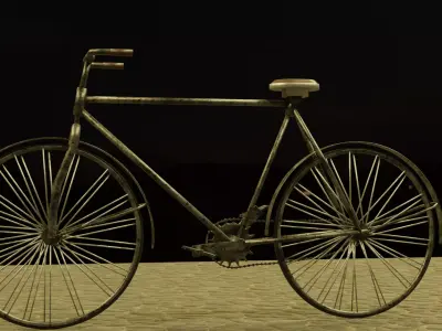 Bicycle lowpoly free Free low-poly 3D model