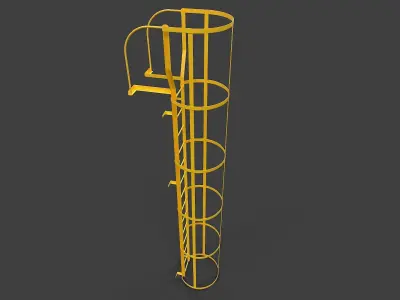 Ladder V03 - Low Poly Low-poly 3D model