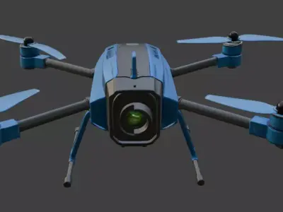 Drone animation 3D model