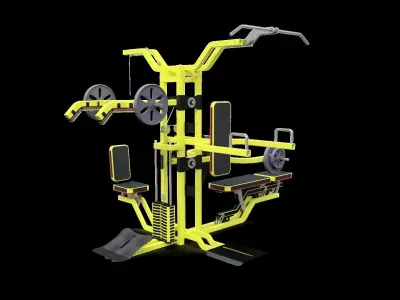 Home and Commercial Plated Gym 3D print model
