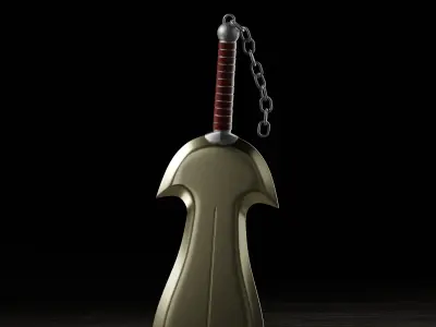 Swords with Chains 3D model