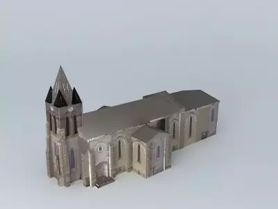 Church in Verteillac Free 3D model