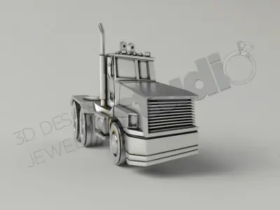 Highly detailed 3d truck model 3D print model