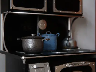 Old Kitchen 3d Scene 3D model