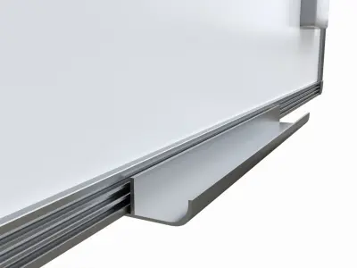 Magnetic dry erase white board 3D model