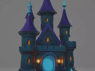 Mystical castle 2 3D model