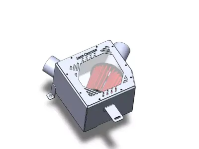 AIRBOX PARA TOYOTA LAND CRUSIER SERIE 79 LISTO PARA FABRICAR 3D model