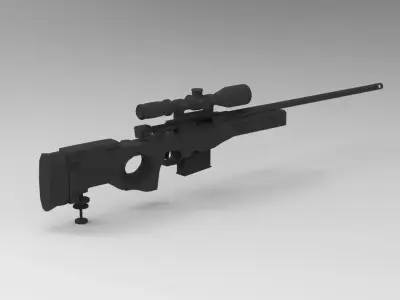 AWM sniper 3D model purchase
