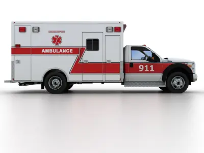 Ford F-450 Super Duty Ambulance 2012 3D model