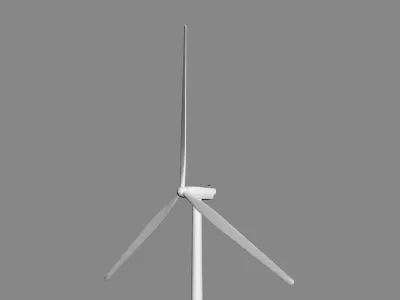 Wind Turbine Animated 3D model purchase