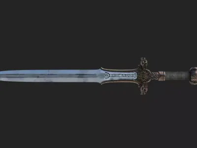 stylized sword 3D model