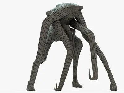 Femuto Rigged Basemesh Low-poly 3D model