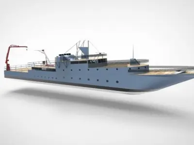 research ship type Y 3D model