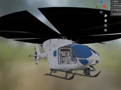 helicopter Low-poly 3D model by ndt5292 - Low-poly