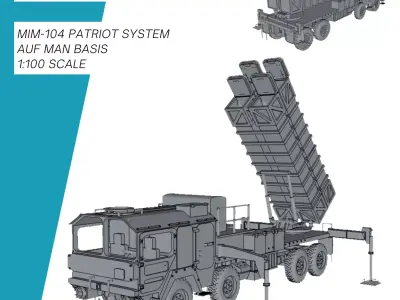 MIM104 Patriot System auf MAN Basis Bundeswehr 3D print model