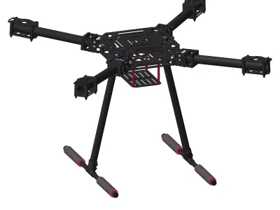 quadcopter 3d model 3D model purchase