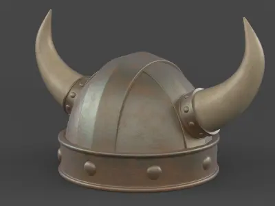 Viking Helmet 3D model 10