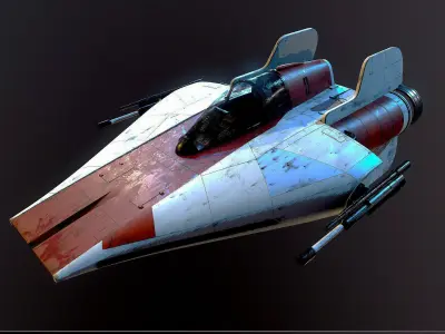 A-Wing Satr Wars 3D model