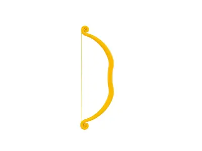 Golden Bow 3D model