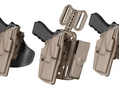 SAFARILAND 6384 83 HOLSTER Low-poly 3D model