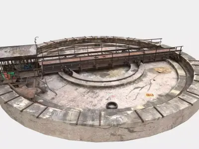 Abandoned Railway Turntable  3D model