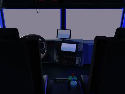 low poly truck semi Low-poly 3D model Low-poly