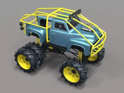 Mud truck 3 3D model