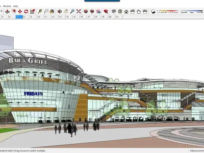 Sketchup Commercial Complex C5 3D model
