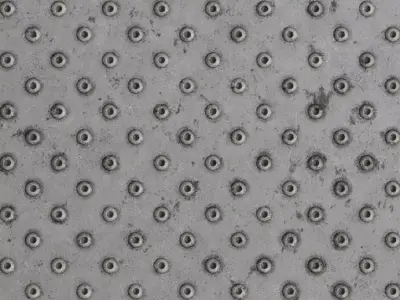 Industrial Metal Treadplate Studs PBR Seamless Texture