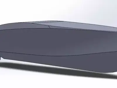 Motorboat hull solid Free 3D model
