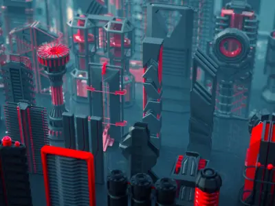 SCI FI Mechanisms Kitbash Set - 100 Pieces 3D model