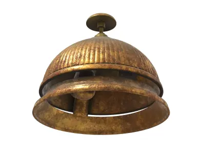 Rusty Desk Bell 3D Model 3D model