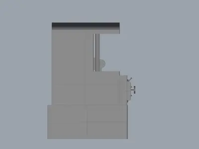 Horizontal Boring Machine 3D model