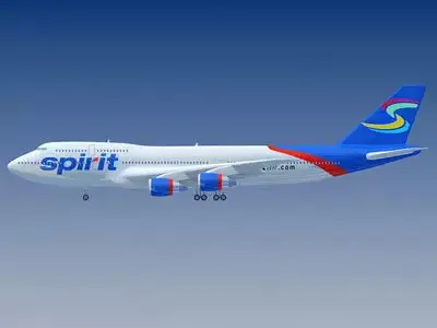 Spirit Airlines Boeing 3D model