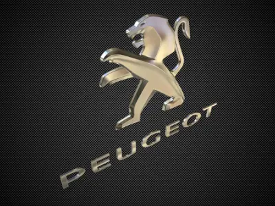 Peugeot Logo 3D model by 3dlogoman