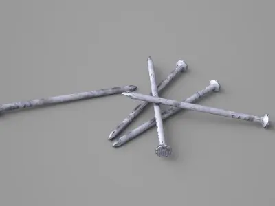 Game Ready Nails group of Free low-poly 3D model