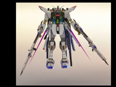 Gundam Robot 3D model