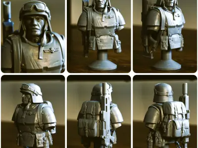 Universal Guard - Bust 3D print model