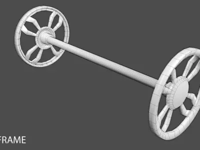 Metal Wheel 5 3D model