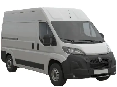 2024 Peugeot BOXER  L2H2 Detailed interior 3D model