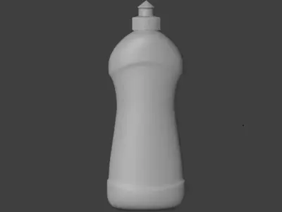 Dishwasher shampoo bottle Free 3D model