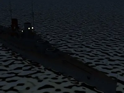 Battlecruiser SMS Derfflinger 3D model