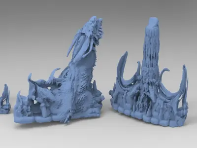Dragon Stone Ruin Rock Collection 2 3D model