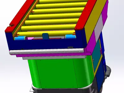 AGV line transfer vehicle 3D model