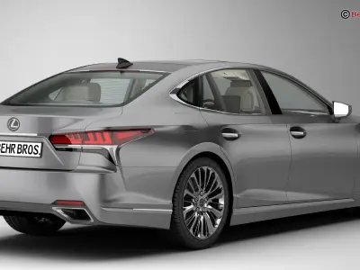 Lexus LS 500 2018 3D model order